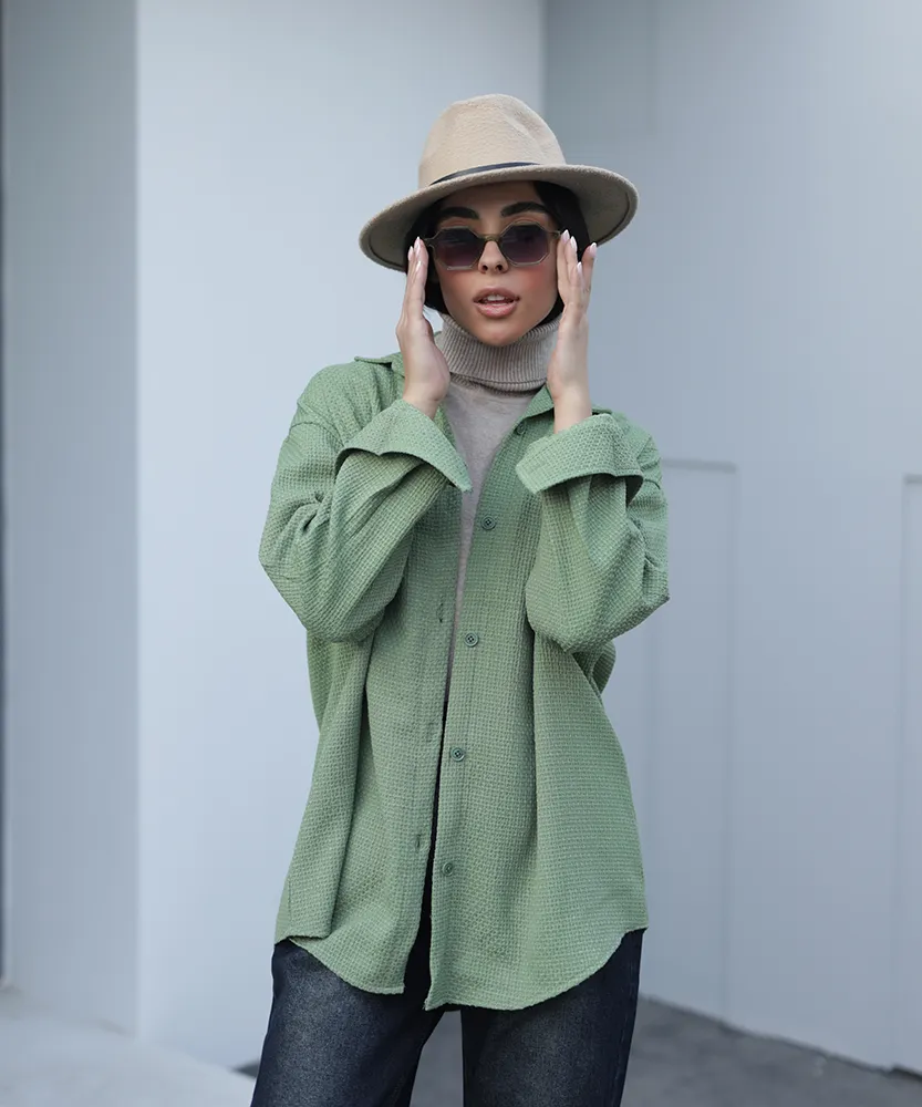 شومیز صبا دو جیب A411021