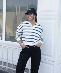 بلوز دورس یقه قاپکدار B31258