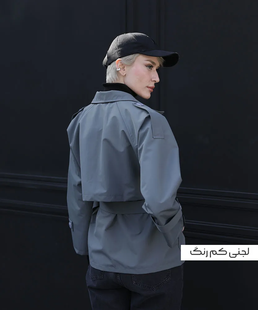 بارانی کمربند دار C41056 - Image 2