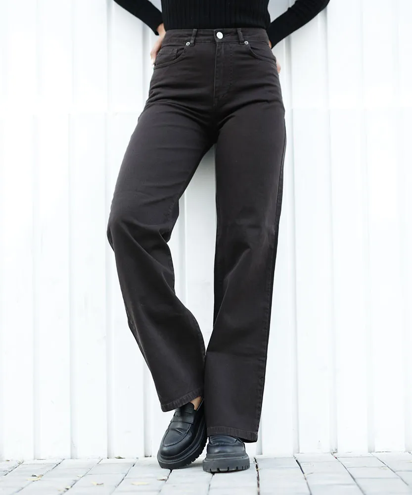 شلوار کتان نیم بگ E41176