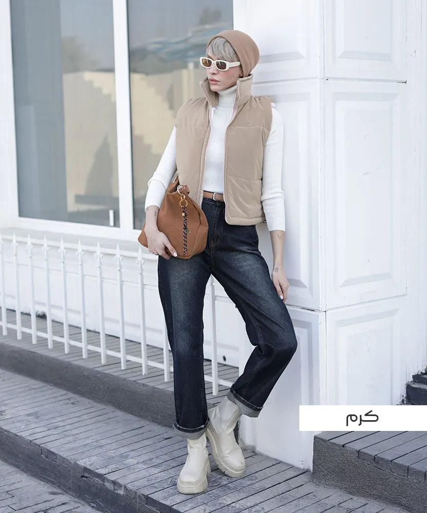 پافر زنانه کرم