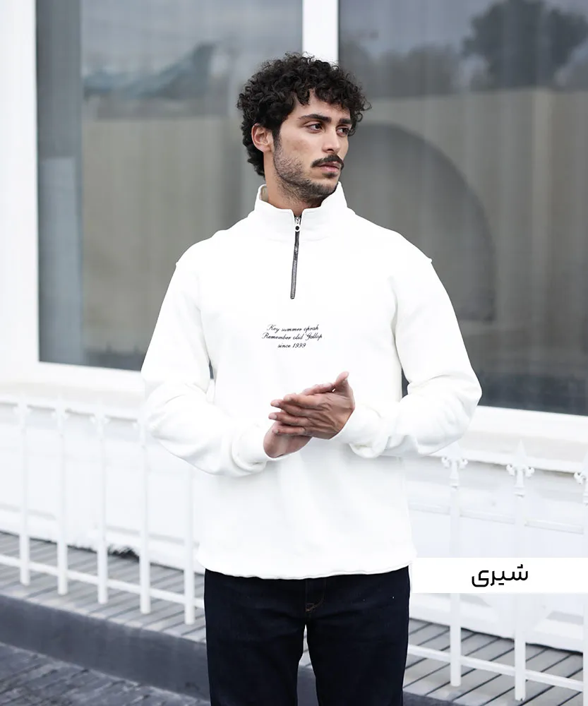 بلوز دورس نیم زیپ B42140 - Image 5