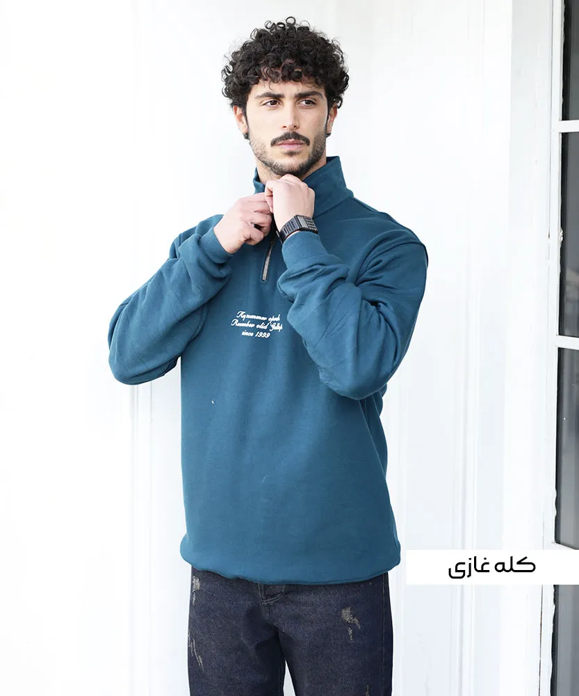 بلوز دورس نیم زیپ B42140 - Image 4