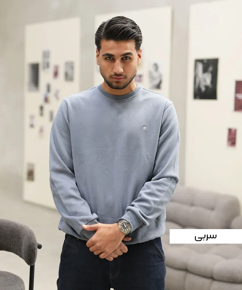 بلوز مردانه یقه گرد B42148 - Image 3