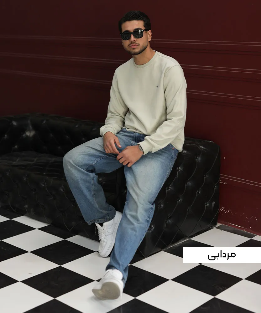 بلوز مردانه یقه گرد B42148 - Image 7