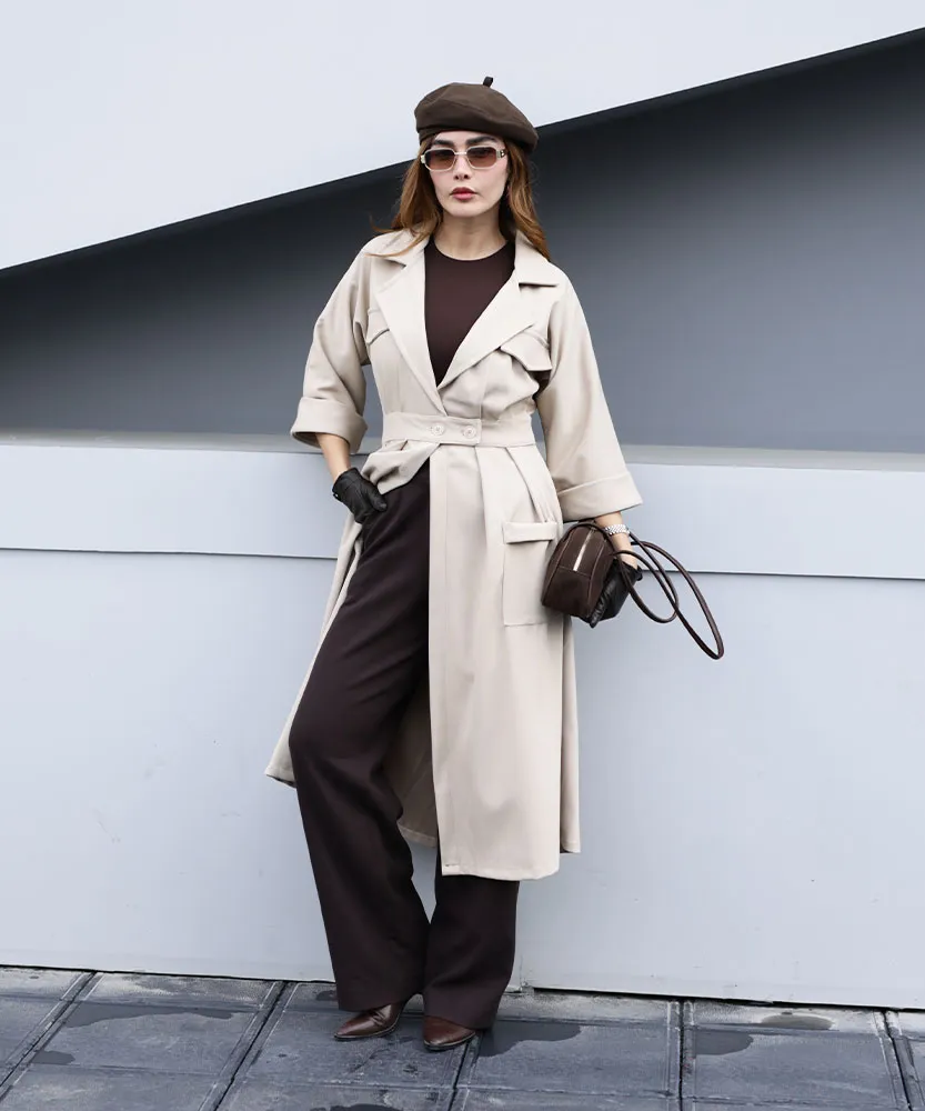 بارانی بلند C41052