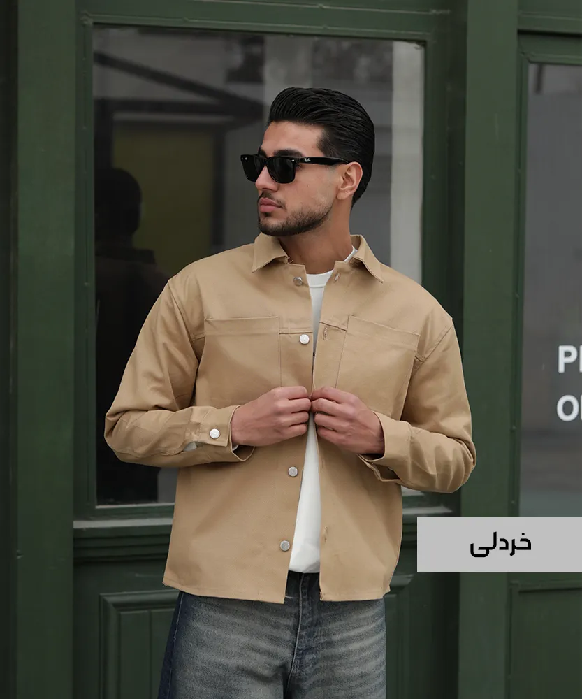 پیراهن کتان مردانه P42055 - Image 2