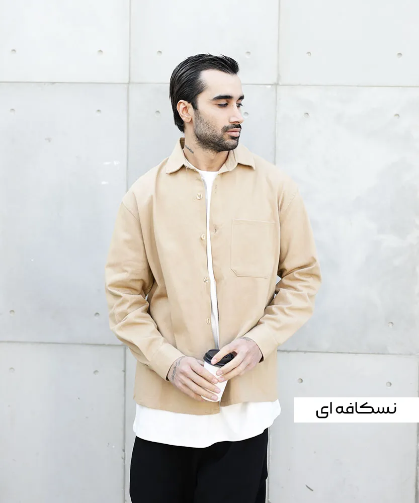 پیراهن مردانه کتان دکمه دار P42059 - Image 2