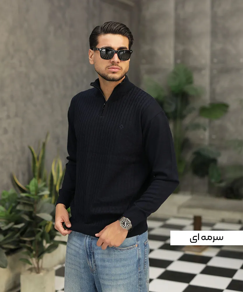 بلوز نیم زیپ V42006 - Image 10