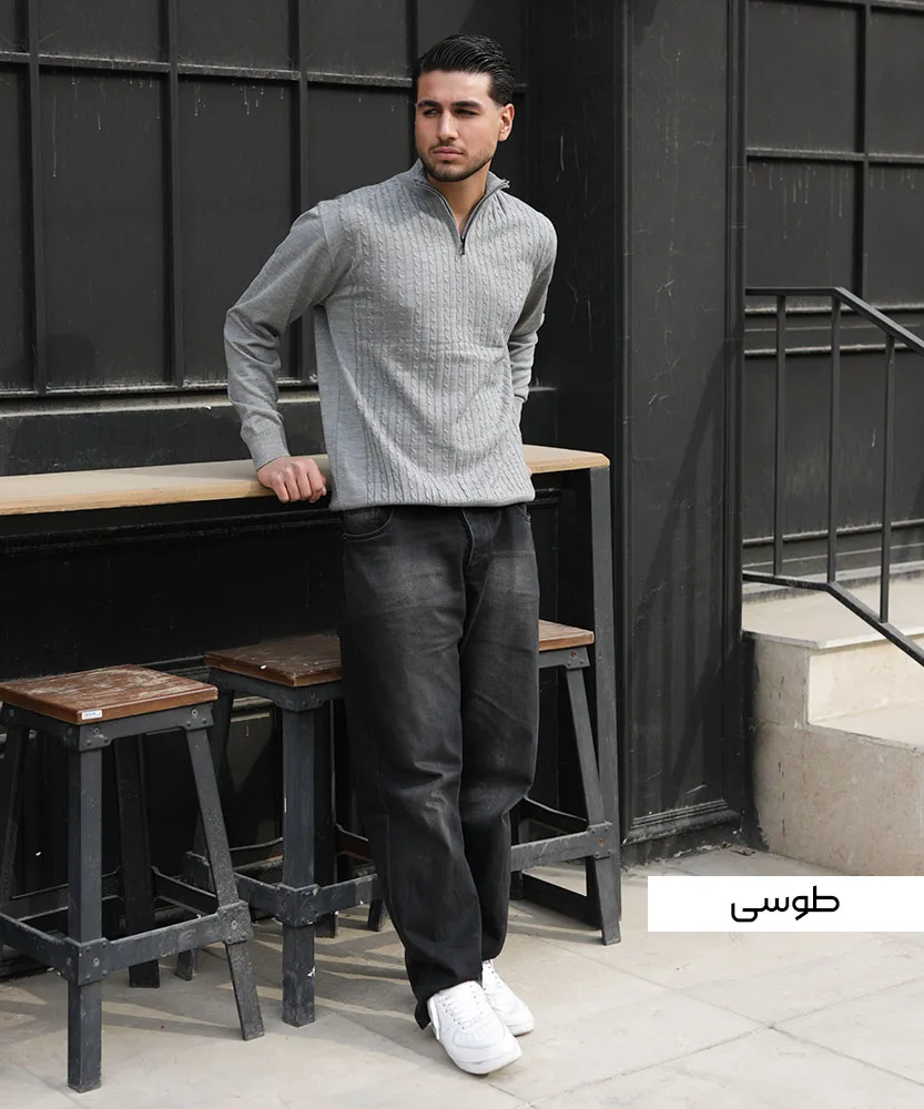 بلوز نیم زیپ V42006 - Image 6