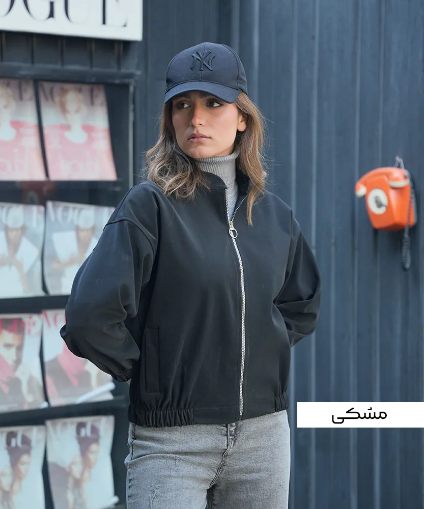 بامبر سرینا چرم کجراه زیپ دار S41098 - Image 6