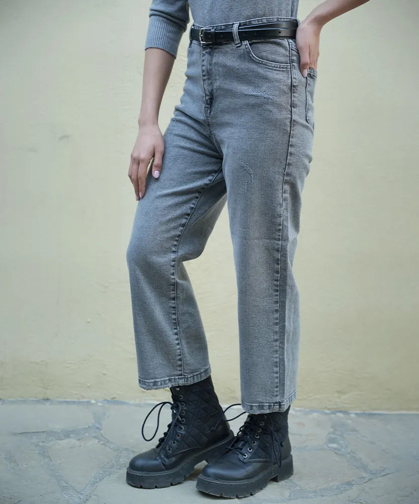 شلوار جین زنانه واید قد 90 E31853