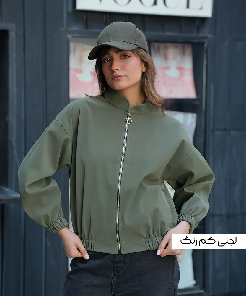 بامبر سرینا چرم کجراه زیپ دار S41098 - Image 2