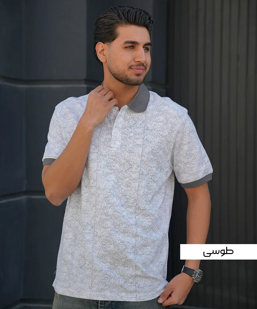 تیشرت جودون چاپی مردانه T42313 - Image 4