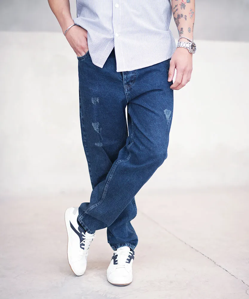 شلوار مردانه جین مام E42000