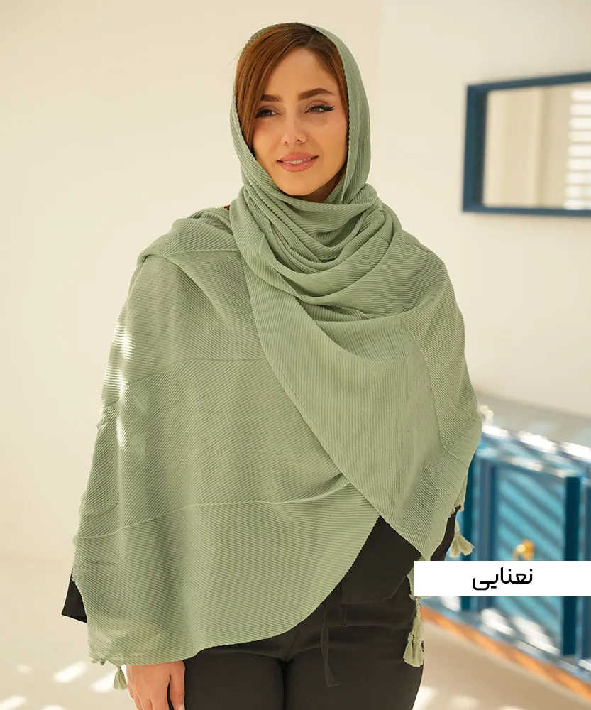 شال سوپر نخ N311001 نعنایی