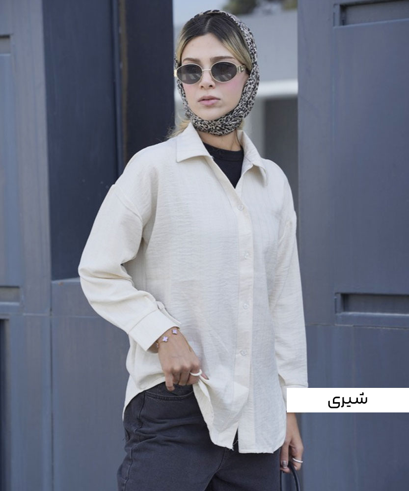 شومیز شاین پشت دکمه A412035 - Image 2