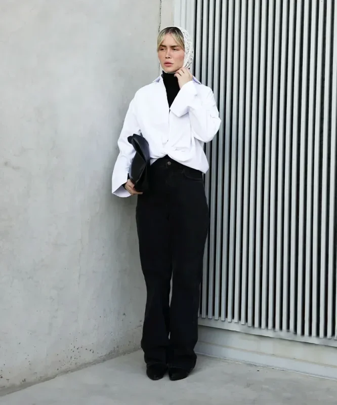 استایل با شومیز سفید