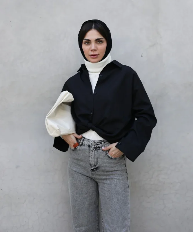 استایل با شومیز مشکی