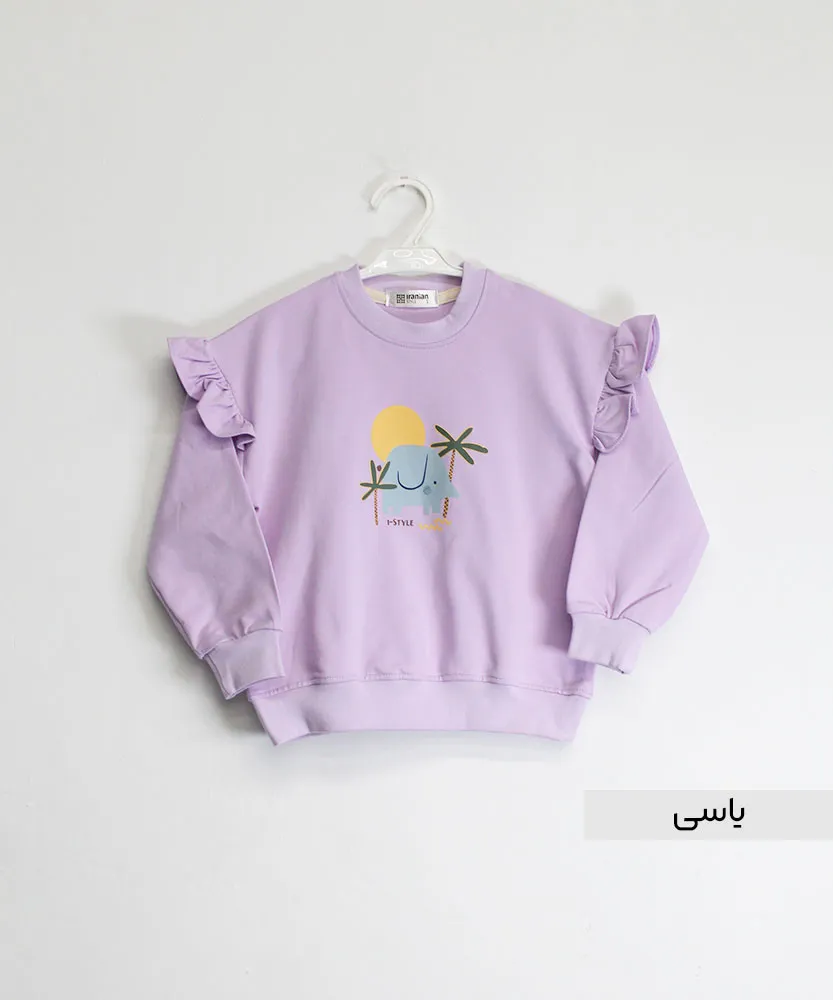 بلوز بچگانه دخترانه دورس دونخ B45251 یاسی