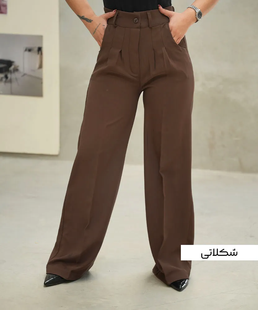 شلوار بگ کرپ کجراه E41335 - Image 5