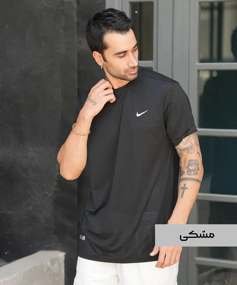 تیشرت مردانه نایک T32652 مشکی
