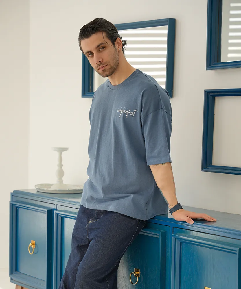 تیشرت لانگ مردانه یکرو پنبه T42332