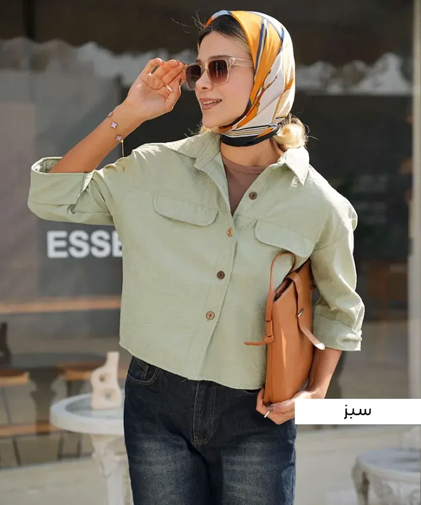 شومیز سیلک پلاس A411171 - Image 7