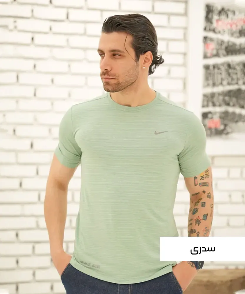 تیشرت مردانه سوزنی نایک T32652 - Image 5