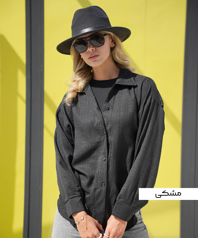 شومیز شاین پشت دکمه A412035 - Image 5
