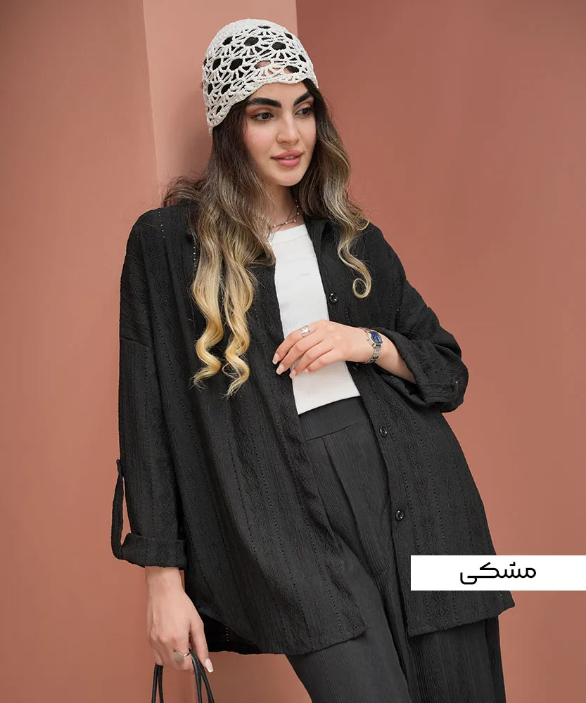 شومیز مراکشی پشت دکمه A311225 - Image 3