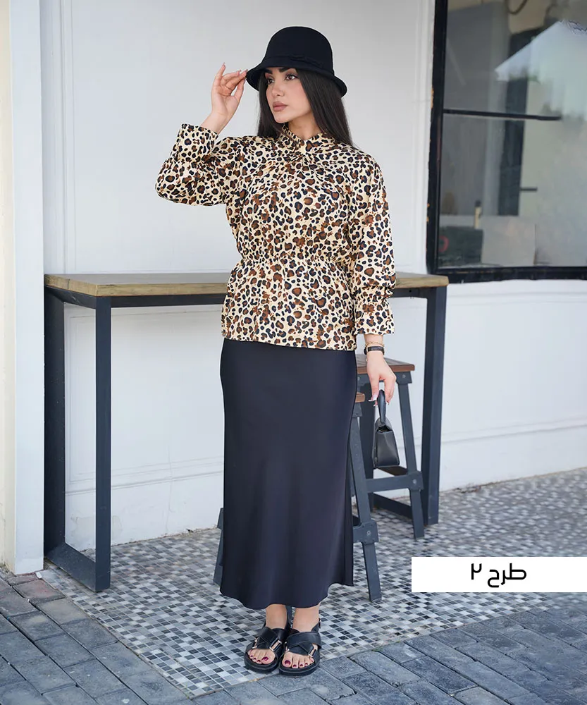 شومیز پلنگی عروسکی A410140 - Image 3