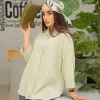 شومیز یقه دار جلو دکمه A410222
