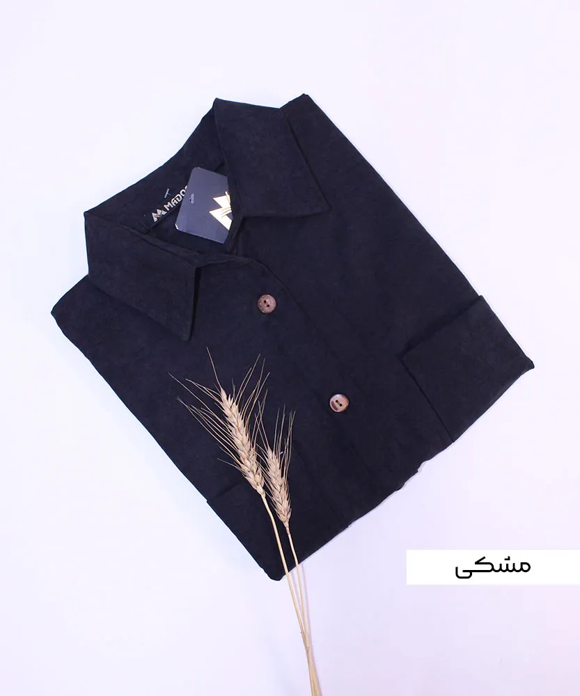 شومیز سیلک A411156 مشکی