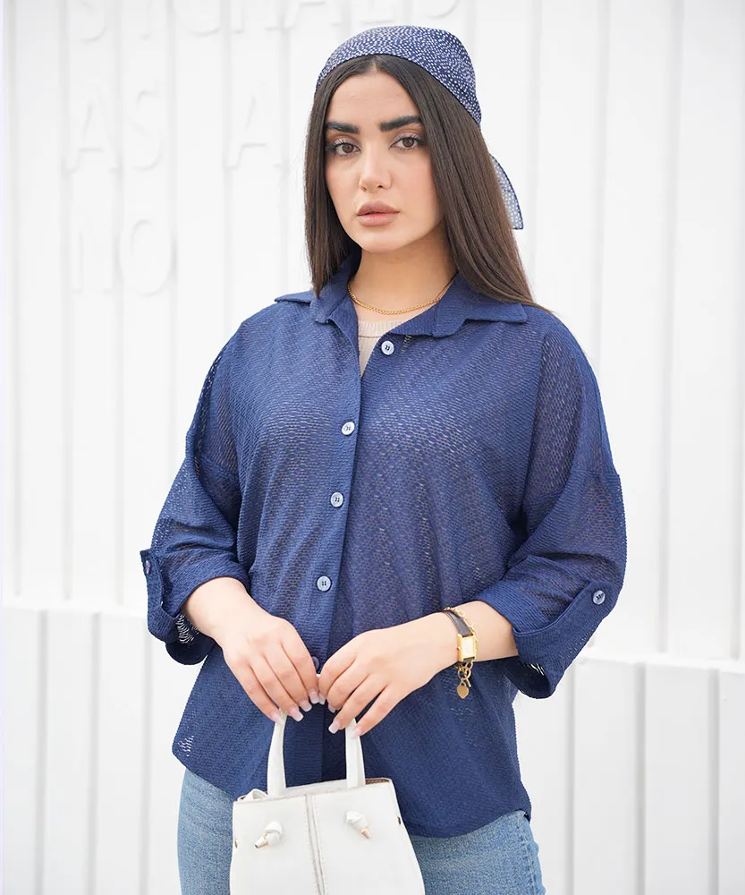 شومیز گیپور A411214