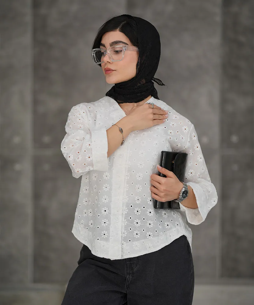 شومیز سوزن دوزی A411254