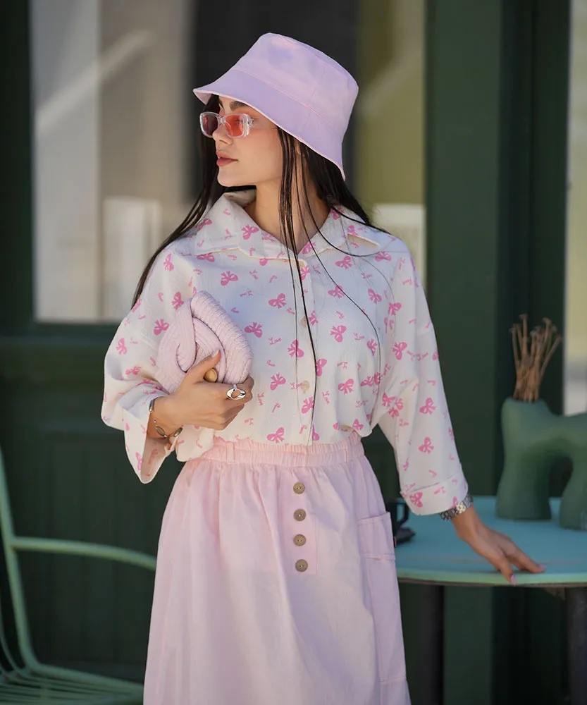 شومیز یارا پاپیونی A51076