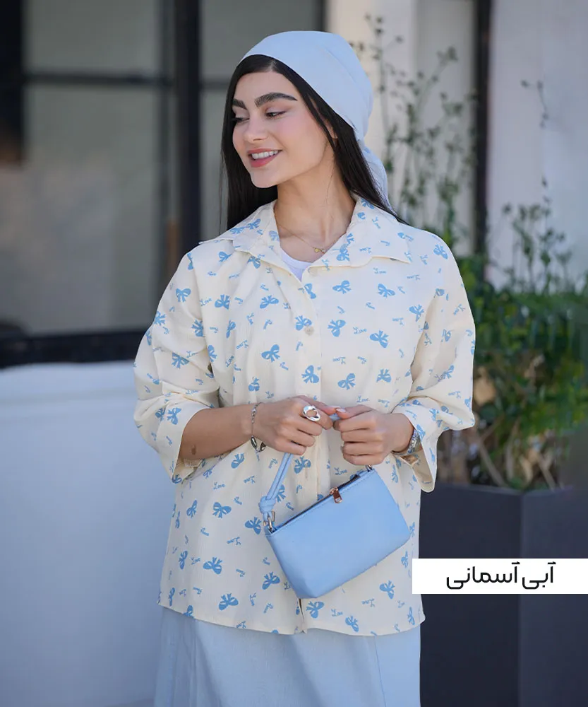 شومیز یارا ینزی پاپیونی A51177 - Image 4