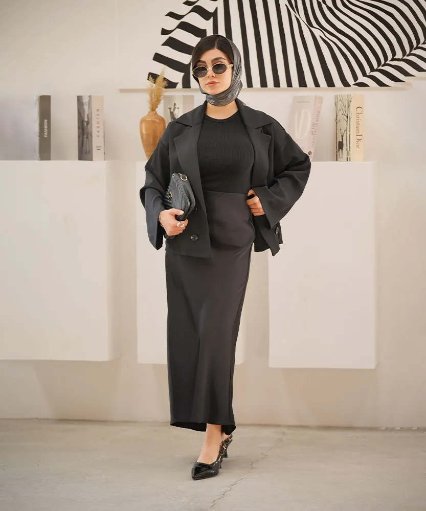 کت نارین کرپ کارتین K41739 - Image 6