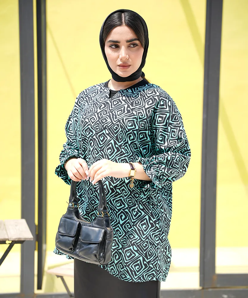 تونیک آستین گت دار O101495