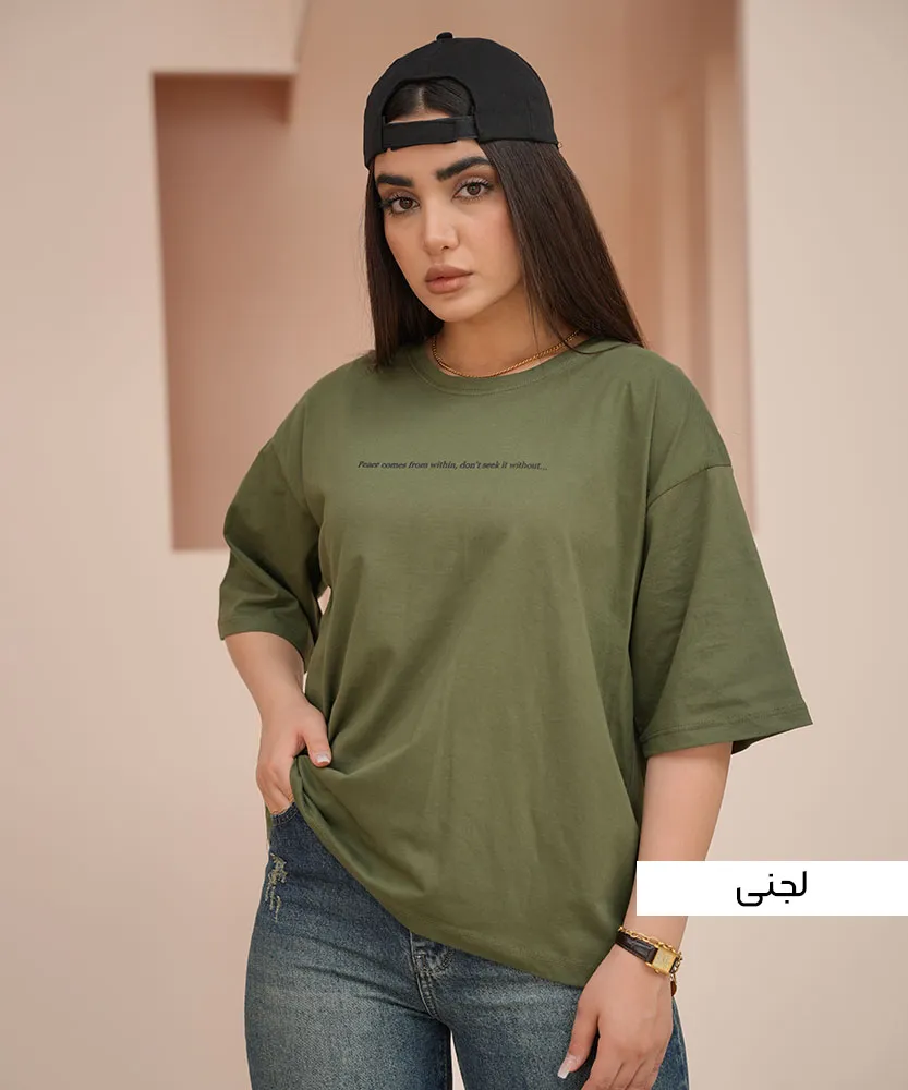تیشرت باکسی T41731 لجنی