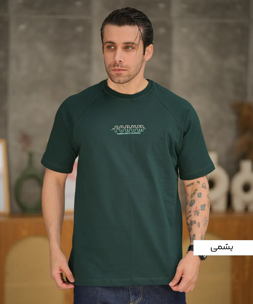 تیشرت مردانه کریستال رگلان T42253 - Image 2