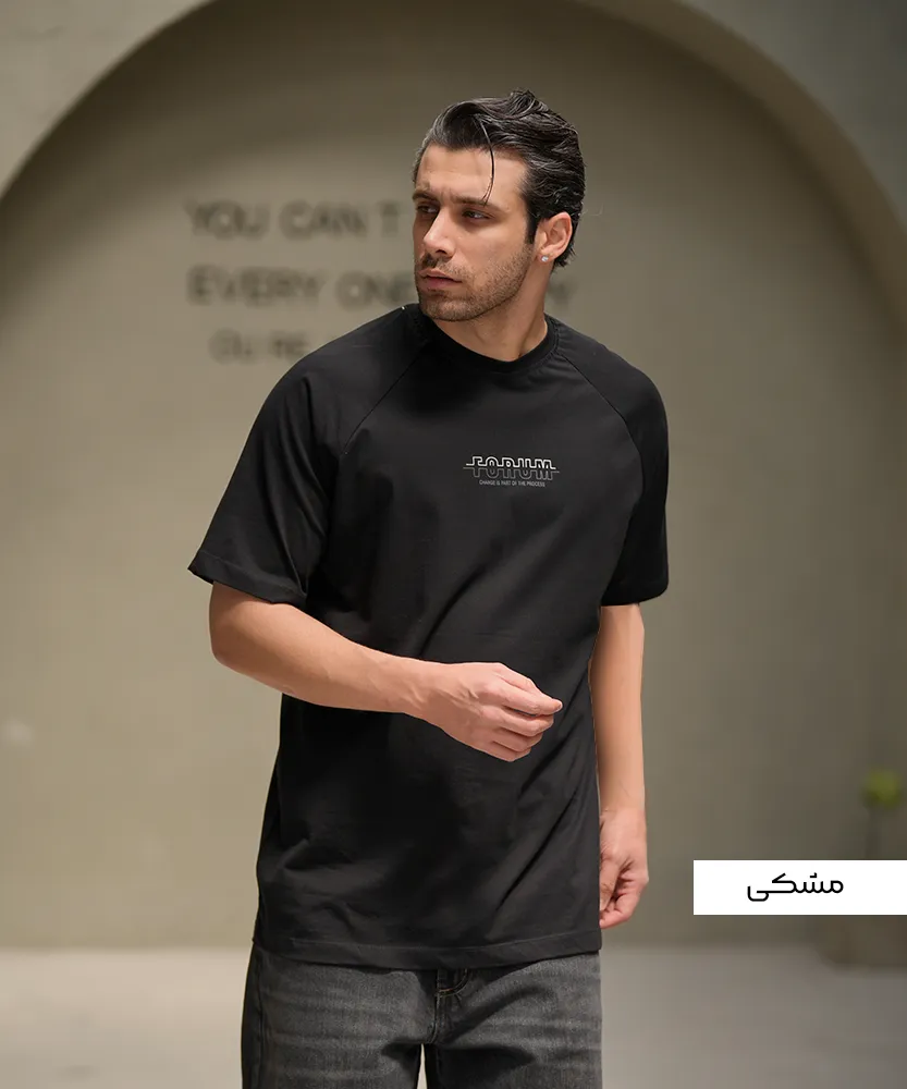 تیشرت مردانه کریستال رگلان T42253 - Image 3
