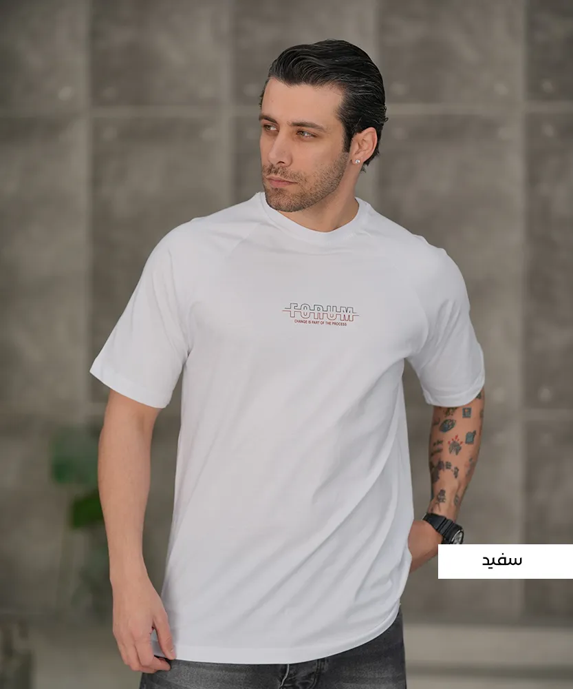 تیشرت مردانه کریستال رگلان T42253 - Image 4