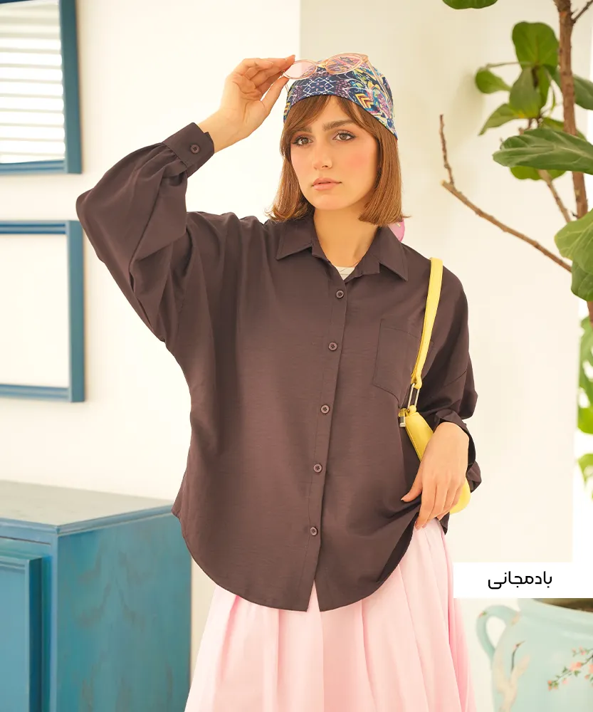 شومیز پری سیلک ساناز A410762 - Image 9