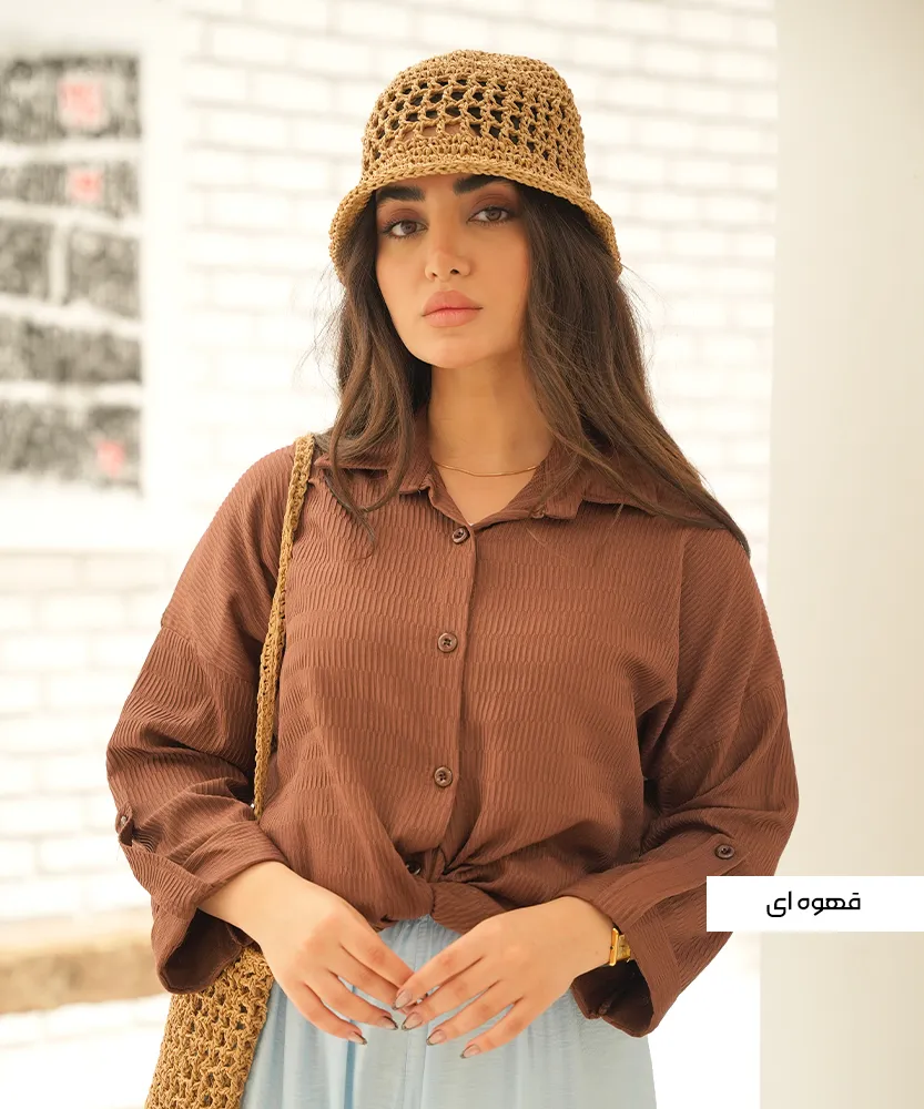 شومیز السا پشت دکمه A411636 - Image 6