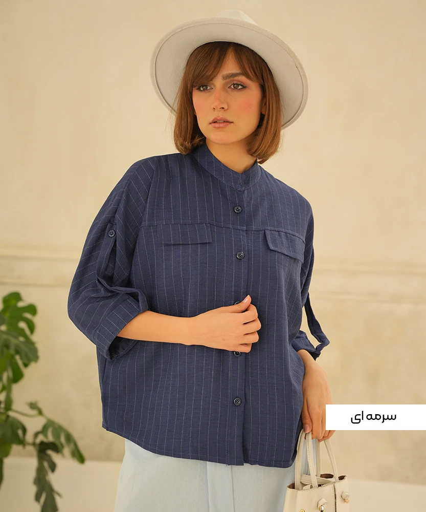 شومیز یقه دیپلمات A51047 - Image 5