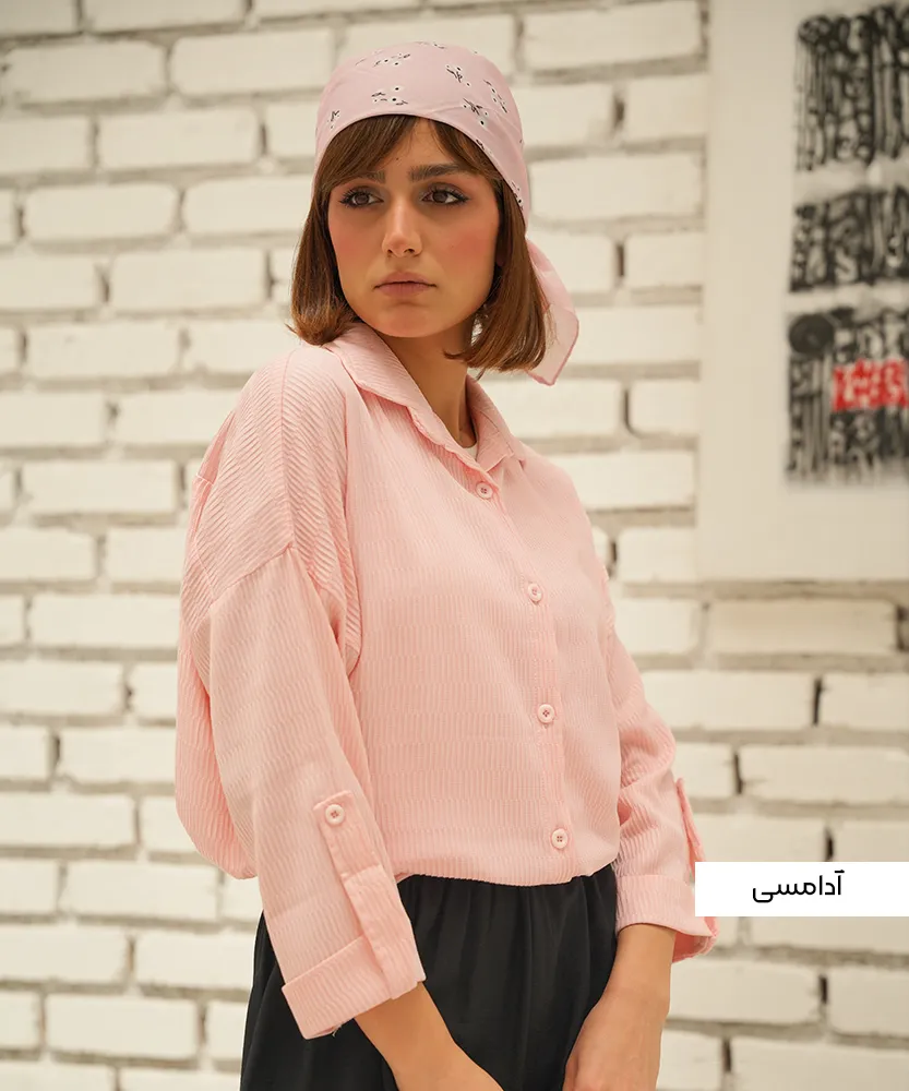 شومیز السا پشت دکمه A411636 - Image 3