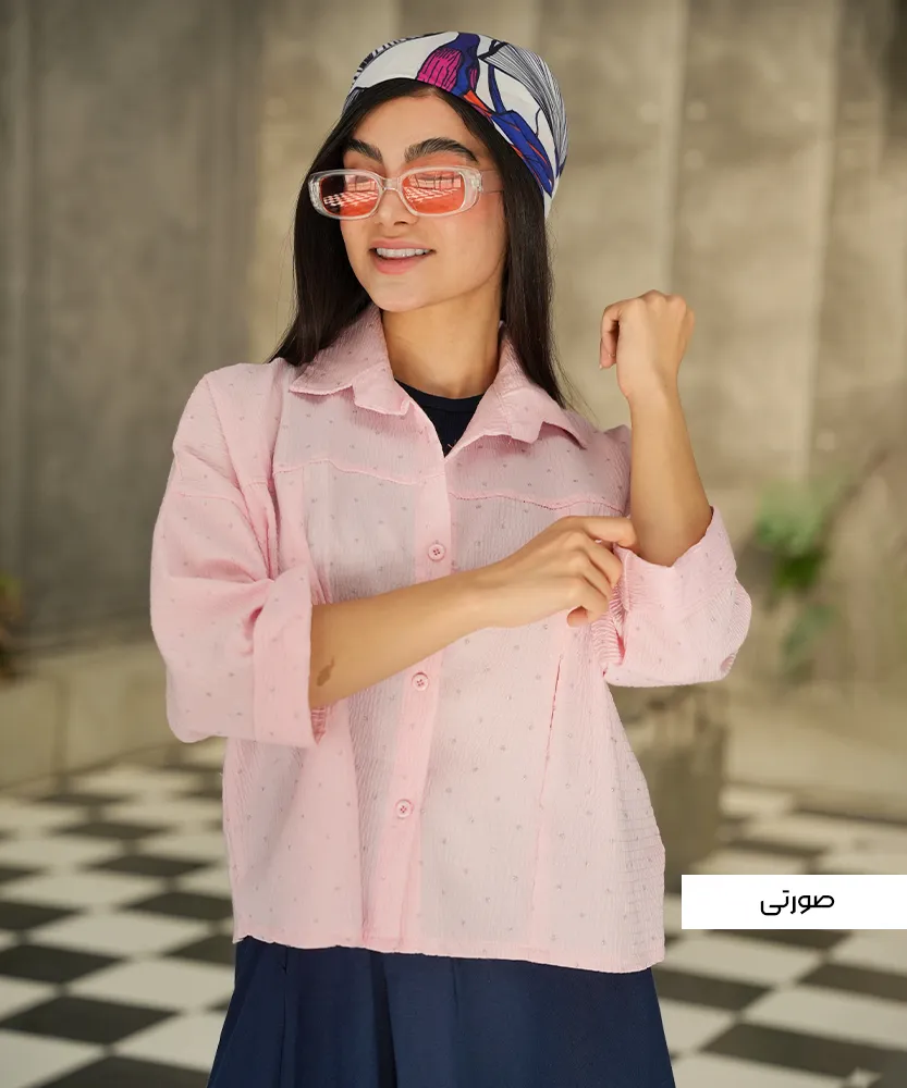 شومیز اطلس نگین دار A410794 - Image 2