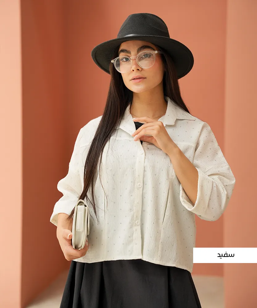شومیز اطلس نگین دار A410794 - Image 7